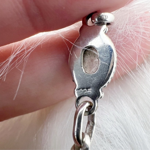 Blue Purple Moonstone Bracelet Sterling Silver 925 Vintage Southwest New - Picture 6 of 6